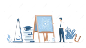 pngtree-a-physics-scene-with-atomic-model-and-emc-formula-explained-by-png-image_17884975